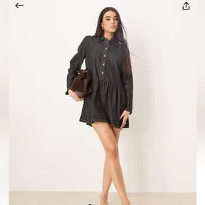 ASOS Black Denim Dress